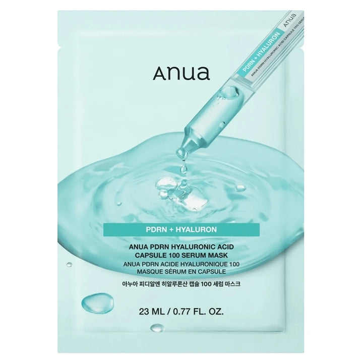Anua PDRN Hyaluronic Acid Capsule 100 Serum Mask Sheet 23ml