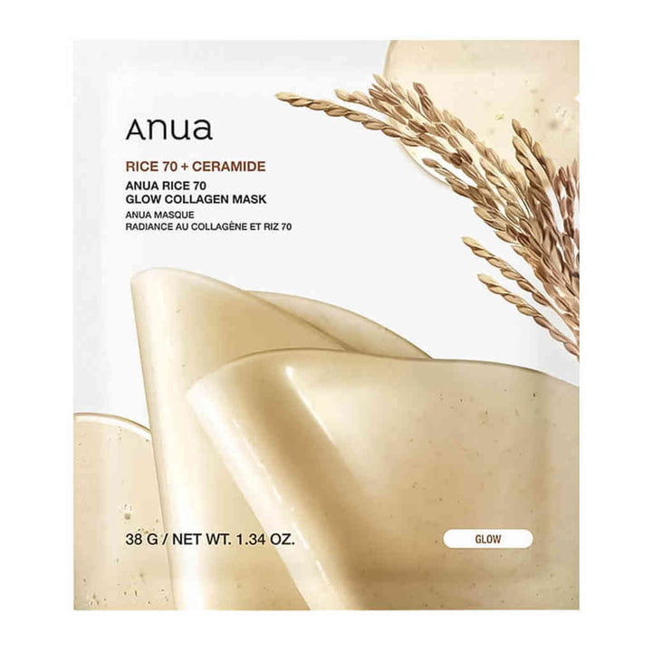 Anua Rice 70 Glow Collagen Mask 1 stk