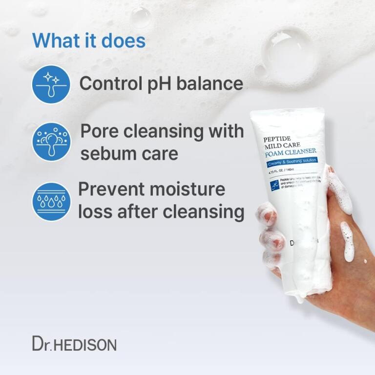 Dr. Hedison Peptide Mild Care Foam Cleanser 140ml