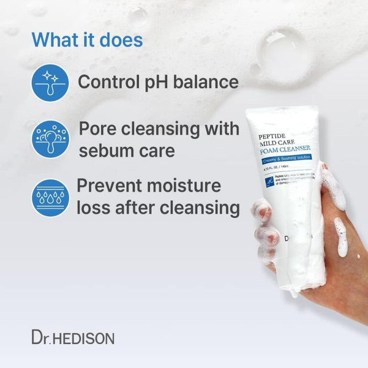 Dr. Hedison Peptide Mild Care Foam Cleanser 140ml