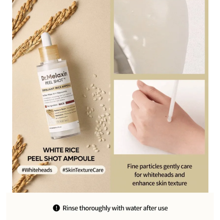 Dr. Melaxin Peel Shot Exfoliant White Rice Ampoule 80ml