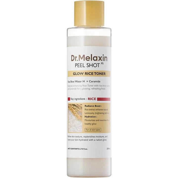 Dr. Melaxin Peel Shot Glow White Rice Toner 200ml