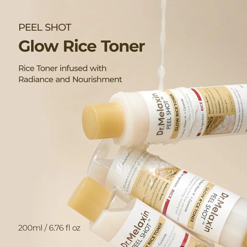 Dr. Melaxin Peel Shot Glow White Rice Toner 200ml
