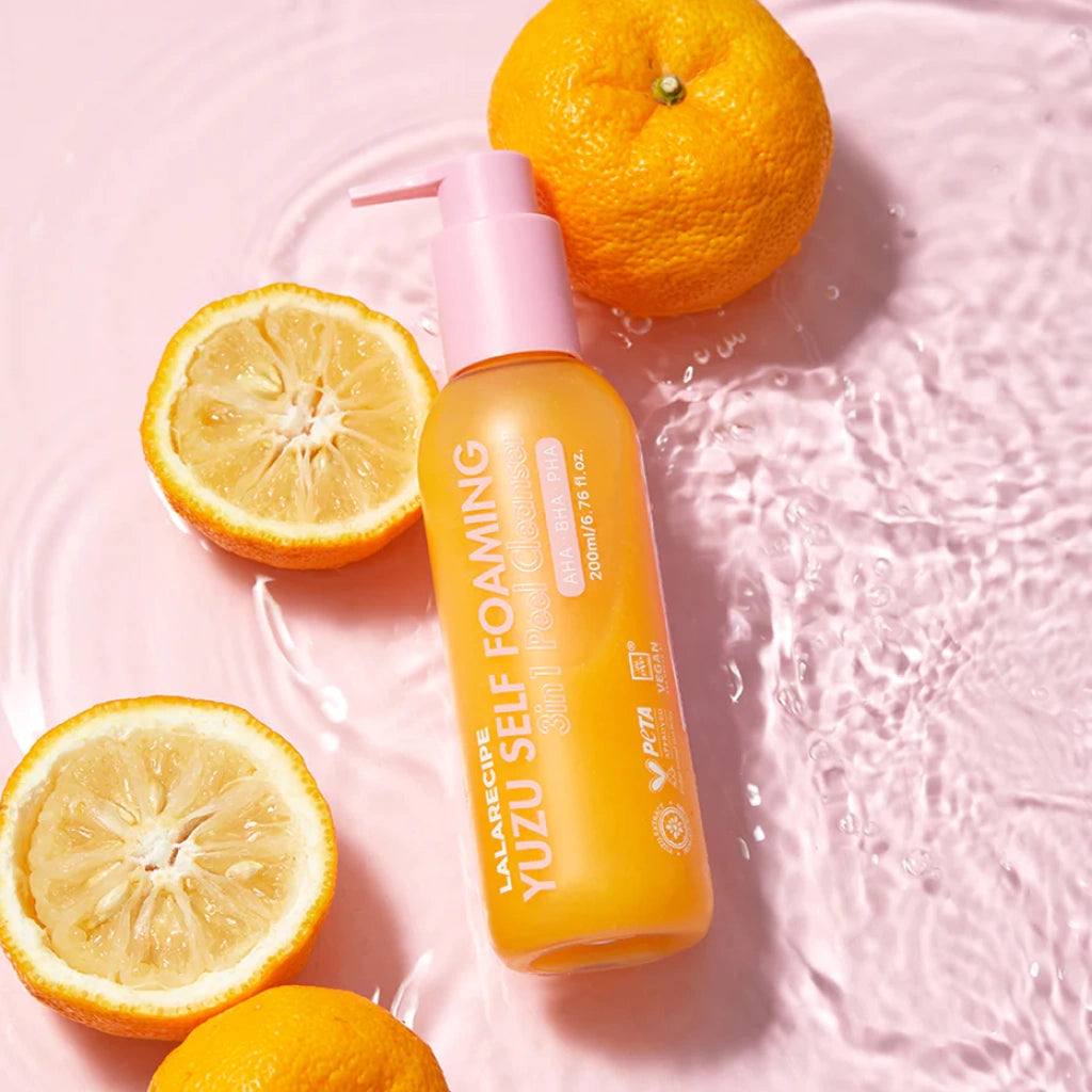 Lalarecipe Yuzu Self Foaming 3in1 Cleanser 200mm
