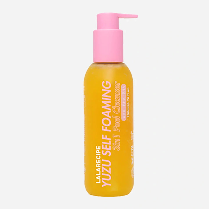 Lalarecipe Yuzu Self Foaming 3in1 Cleanser 200mm