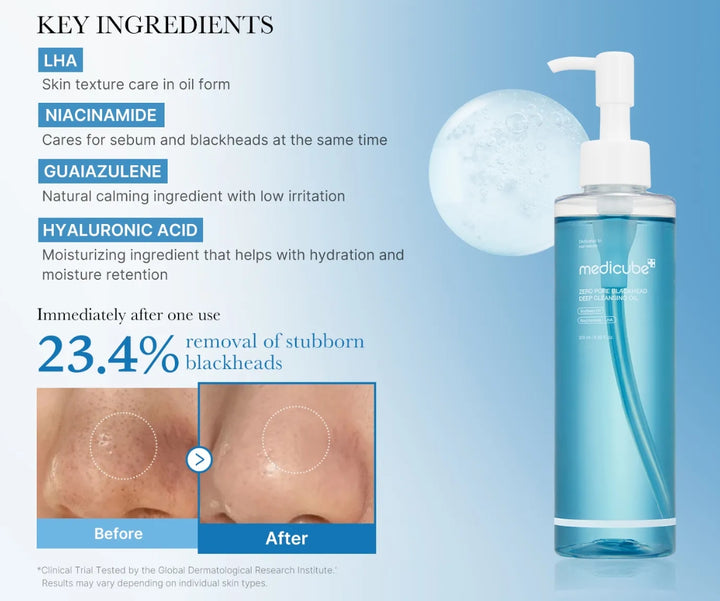 Medicube Zero Pore Blackhead Deep Cleansing Oil 205ml